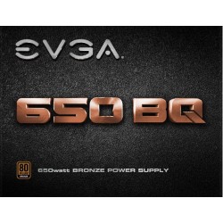 Boitier d'alimentation électrique (PSU) EVGA 650 BQ 650w Bronze 80Plus