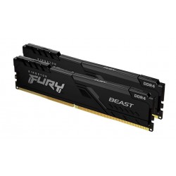 Kingston Fury Beast Black 16GB 3200Mhz DDR4 CL16 Kit (2x8GB) KF432C16BBK2/16